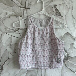 Buffbunny Aurora Crop Top White and Purple